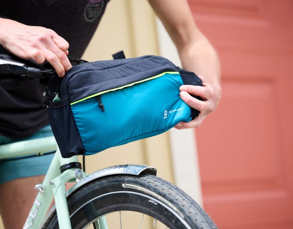 Pearl Izumi partners with Looptworks to turn jacket scraps from the cutting room floor into upcycled bike bags.