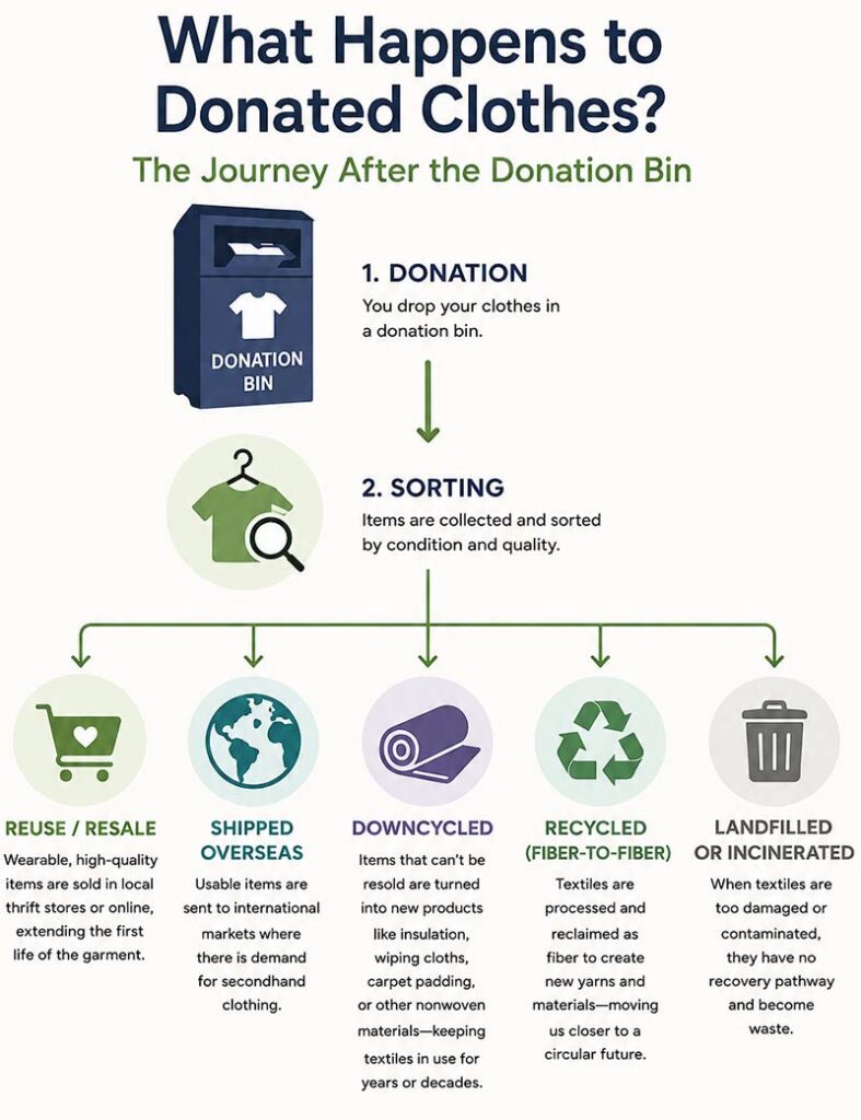 The textile journey after the donation bin.