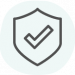 Looptworks Authenticity Core Value Icon - shield with checkmark